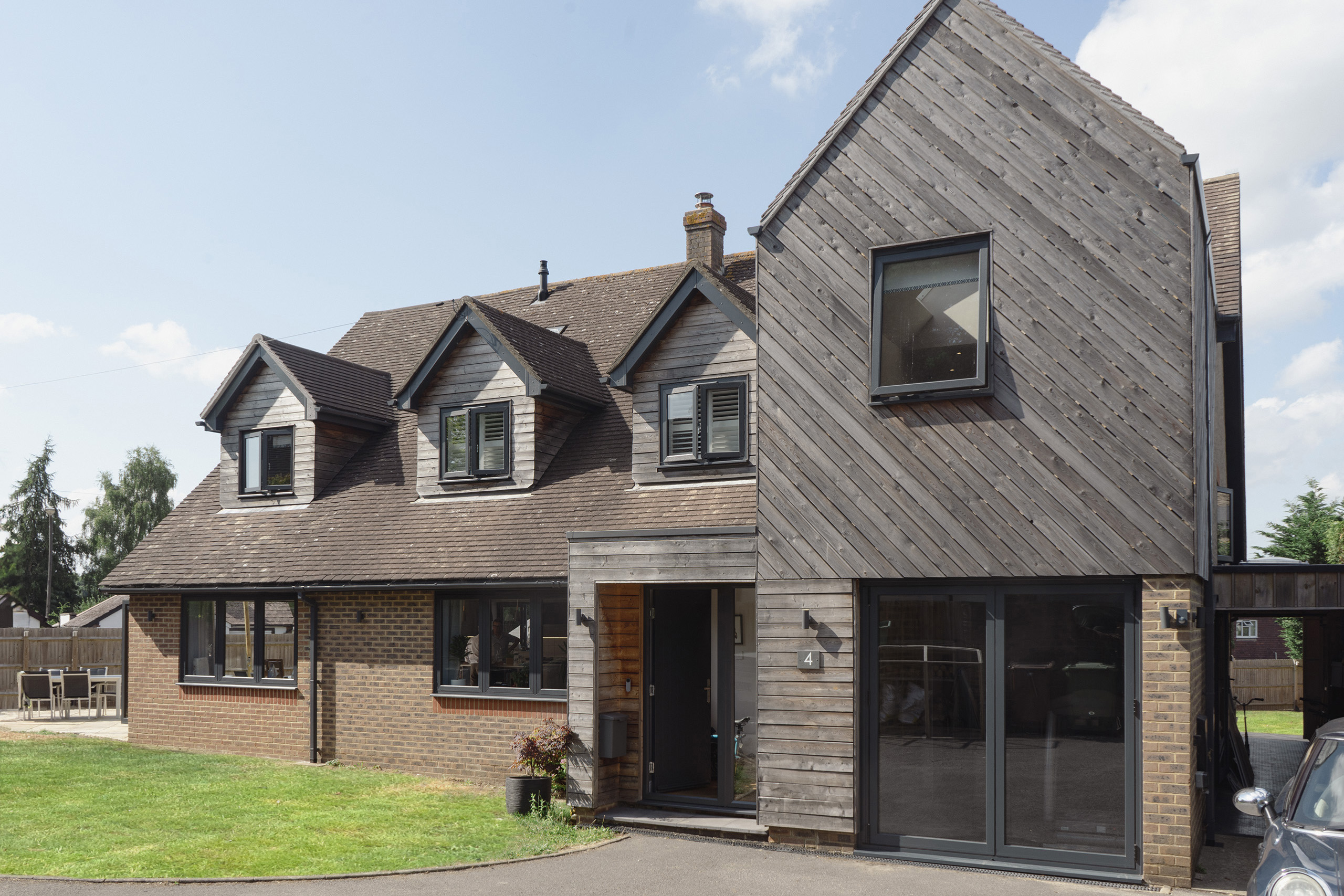 View of the front elevation of the Pembury Extension project