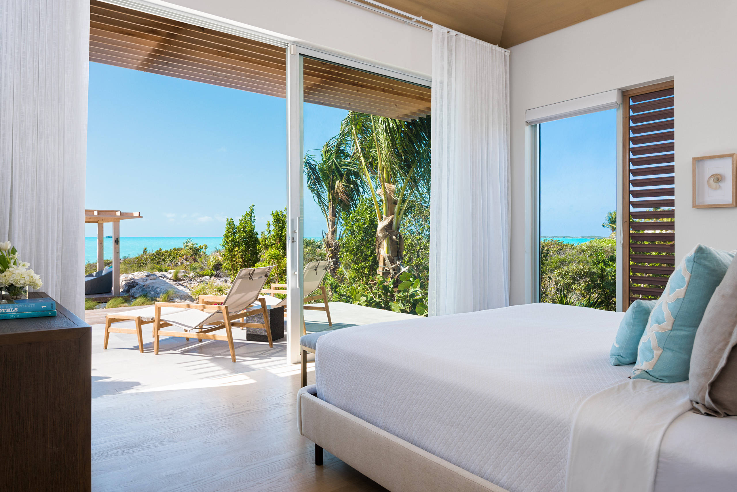 The master bedroom at Hesperides House