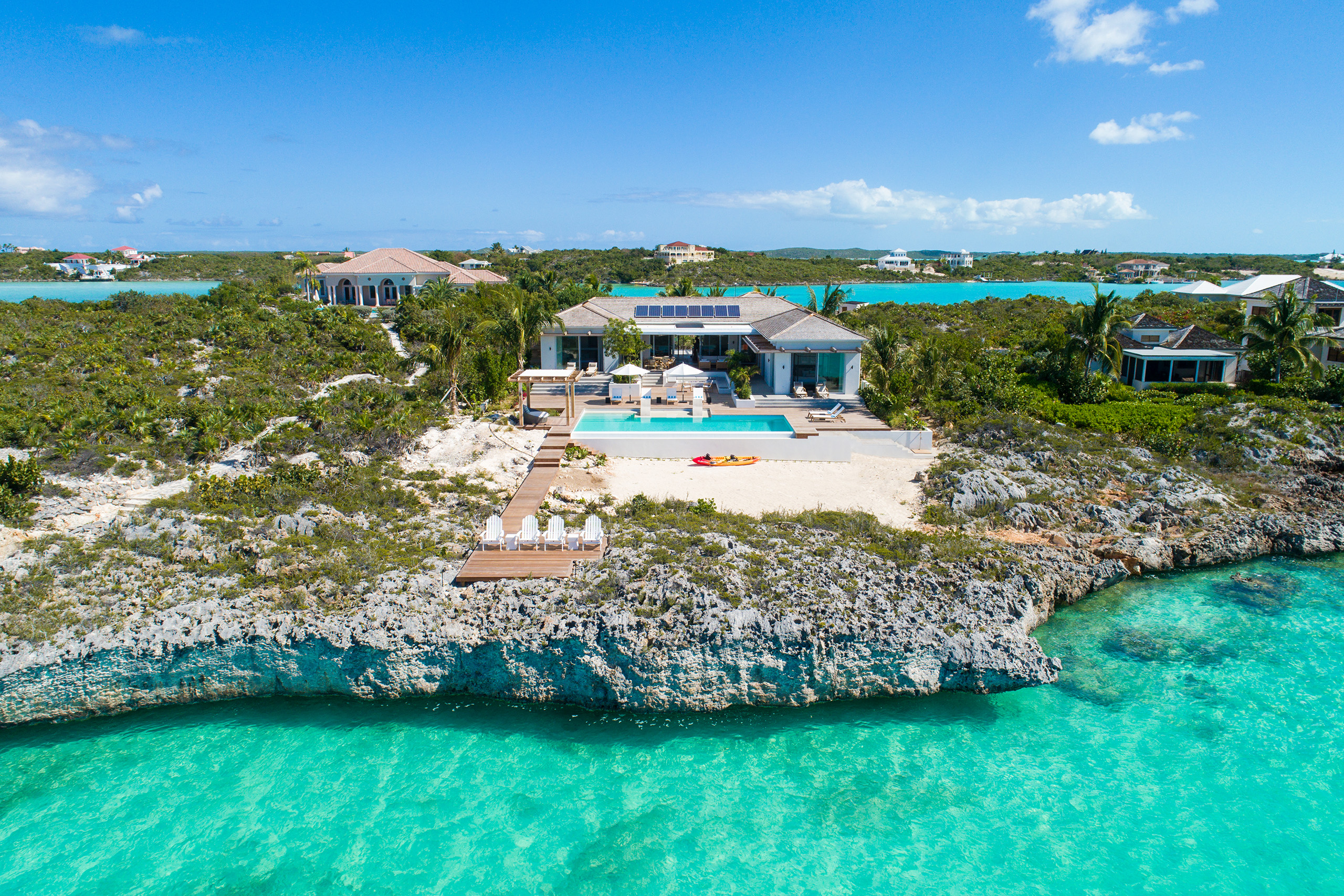 View of Hesperides House from the ocean