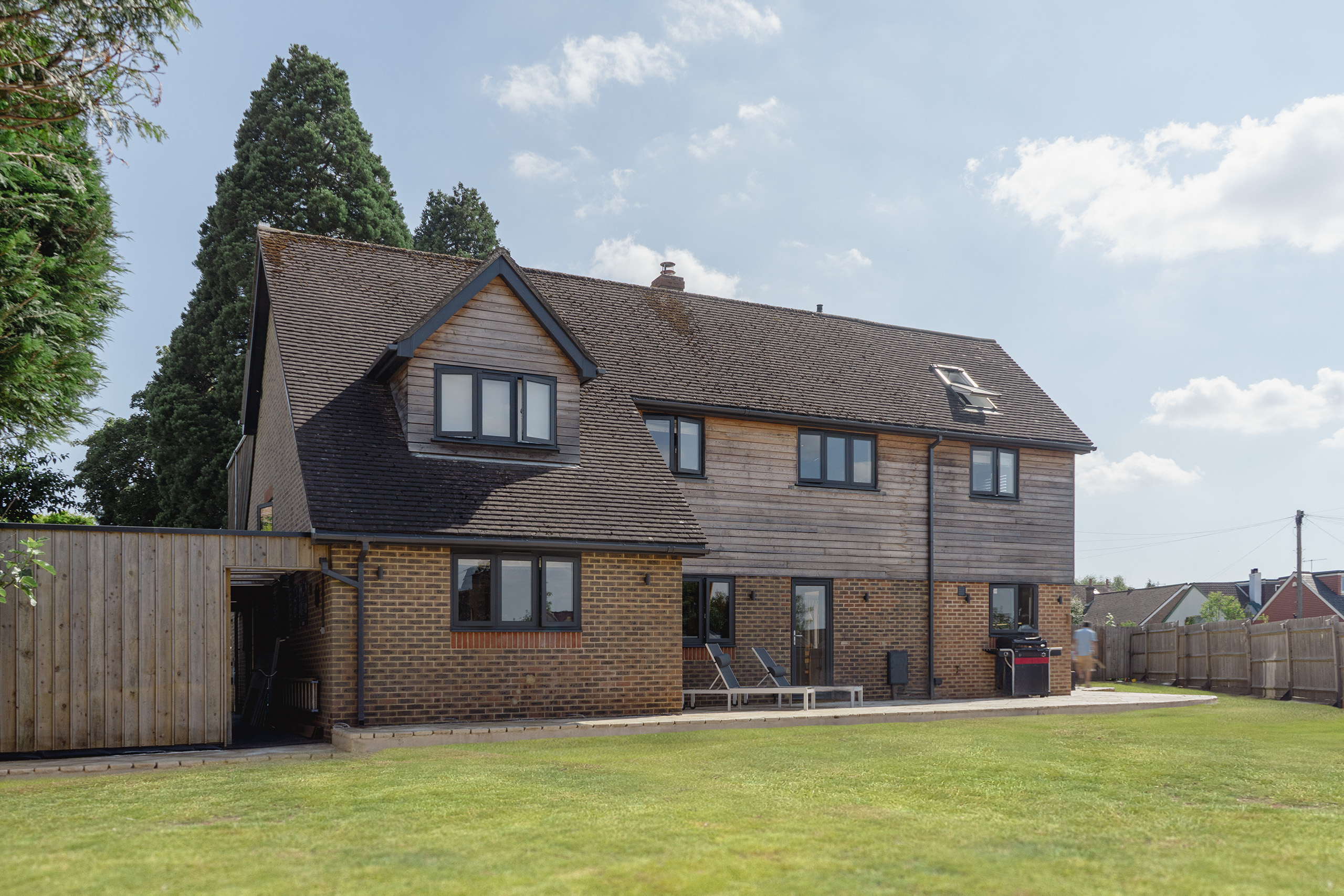 View of the rear elevation