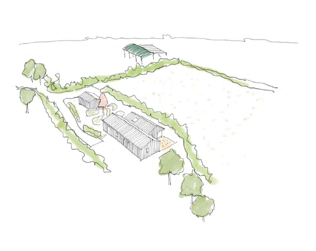 Sketch of the proposed development