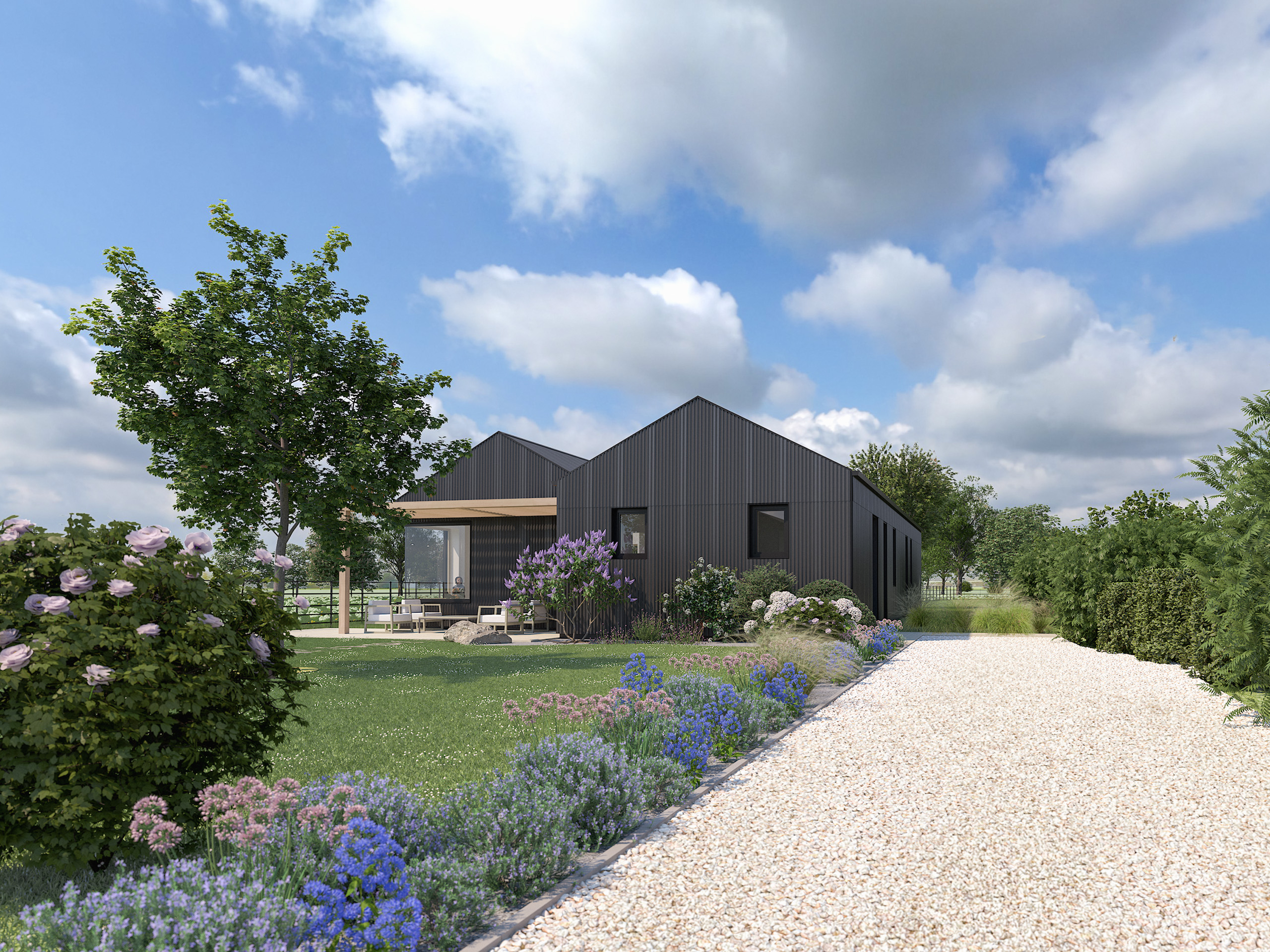 3d render view of the approach