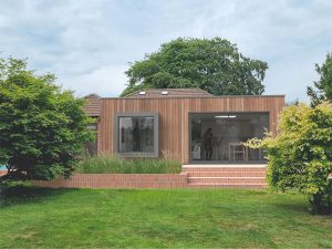 Mountain Fold Architecture — 3d render of the proposed extension