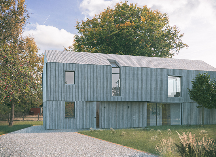 3d render of the Beeches front elevation